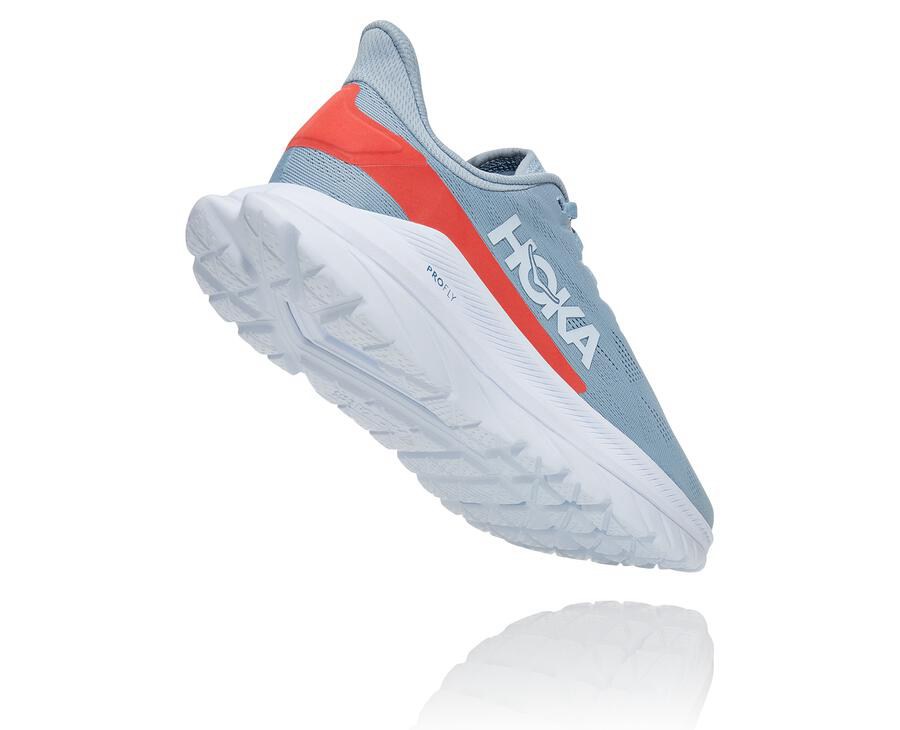 Chaussure Running Hoka One One Mach 4 Femme - Bleu/Blanche - VMB-042736